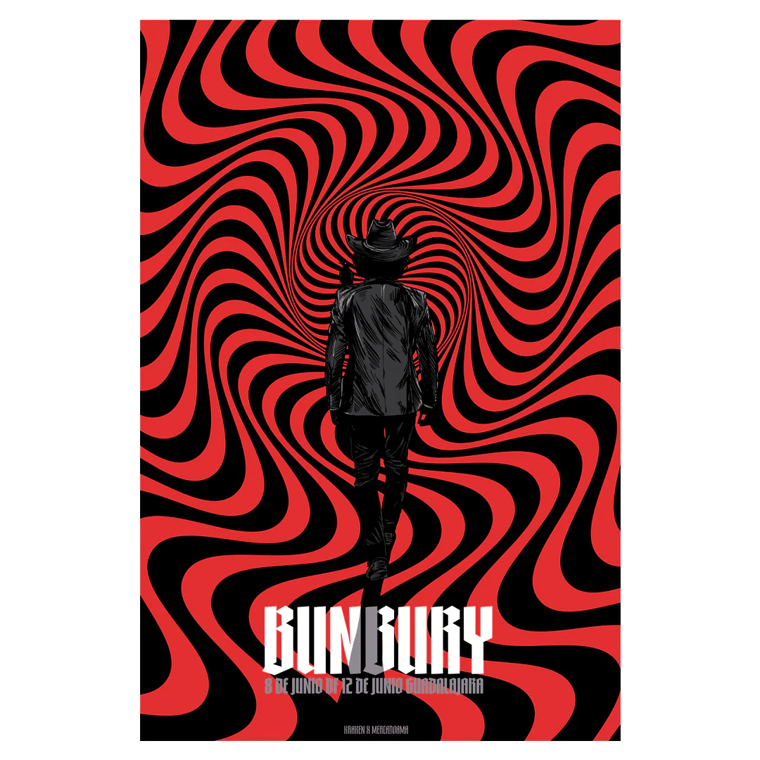 Enrique Bunbury live tour poster 2026